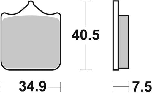 SBS Dual Carbon Racing Front Brake Pads - 762DC
