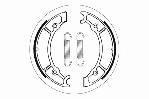 SBS Front / Rear Brake Shoes - 2113