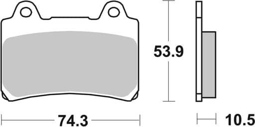 SBS Dual Carbon Classic Road Race Brake Pads - 590DCC