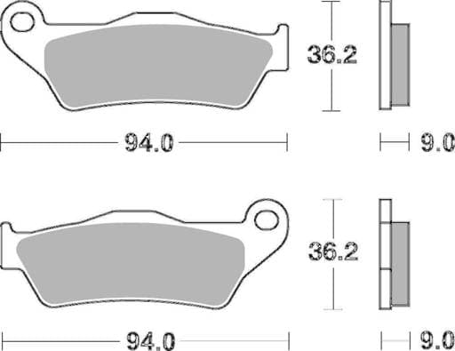 SBS HD Sintered Road Front Brake Pads - 924H.HS