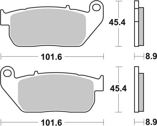 SBS HD Carbon Tech Road Front / Rear Brake Pads - 807H.CT