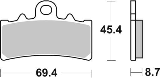 SBS Ceramic Front / Rear Brake Pads - 877HF