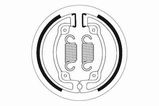 SBS Front / Rear Brake Shoes - 2203