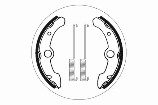 SBS Front / Rear Brake Shoes - 2114