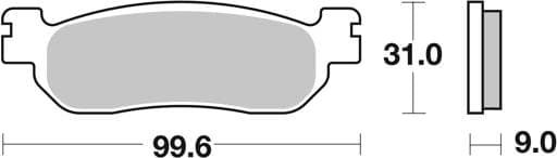 SBS Ceramic Front / Rear Brake Pads - 728HF