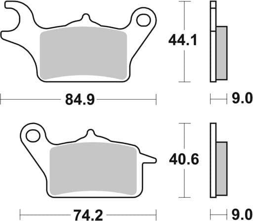 SBS Ceramic Scooter Front / Rear Brake Pads - 223HF
