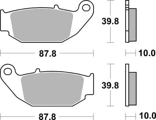 SBS Ceramic Front / Rear Brake Pads - 915HF