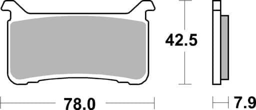 SBS Dual Sinter Racing Front Brake Pads - 947DS