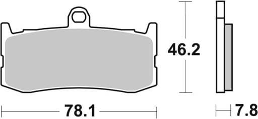 SBS Dual Carbon Racing Front Brake Pads - 864DC