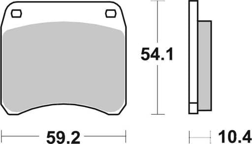 SBS Dual Carbon Classic Road Race Brake Pads - 523DCC