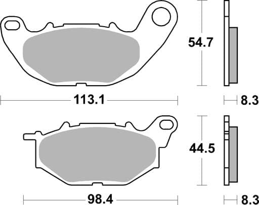 SBS Ceramic Front / Rear Brake Pads - 931HF