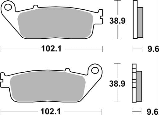 SBS Ceramic Front / Rear Brake Pads - 700HF