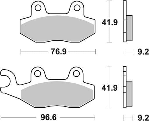 SBS Ceramic Front / Rear Brake Pads - 713HF