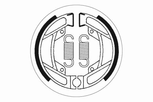 SBS Front / Rear Brake Shoes - 2194