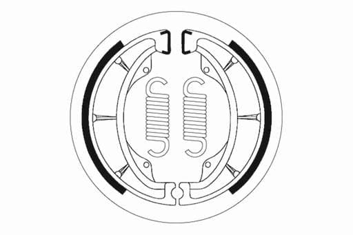 SBS Front / Rear Brake Shoes - 2202