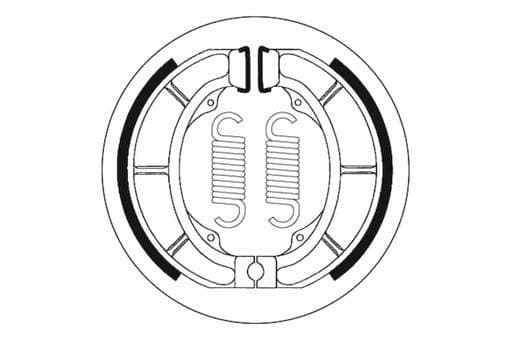 SBS Front / Rear Brake Shoes - 2201