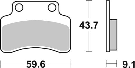SBS Ceramic Scooter Front / Rear Brake Pads - 141HF