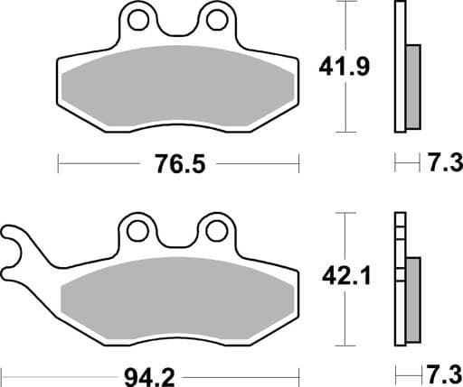 SBS Ceramic Front / Rear Brake Pads - 774HF