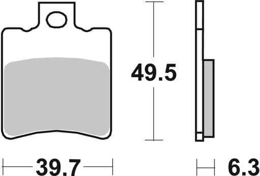 SBS Ceramic Scooter Front / Rear Brake Pads - 123HF