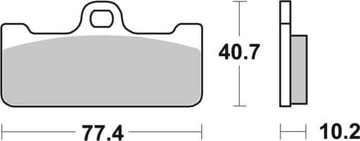 SBS Dual Carbon Racing Front Brake Pads - 711DC