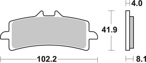 SBS Dual Carbon Racing Front Brake Pads - 901DC