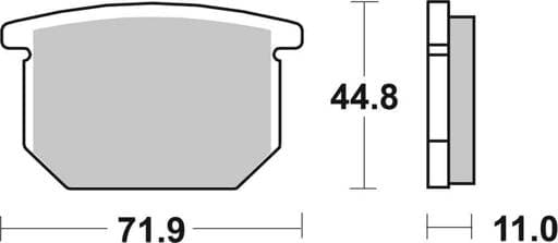 SBS Dual Carbon Classic Road Race Brake Pads - 534DCC