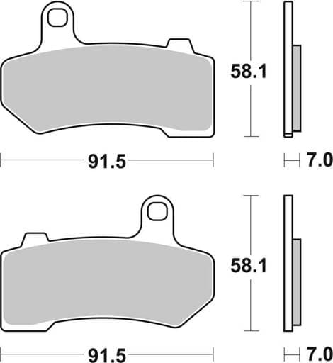 SBS HD Carbon Tech Road Front / Rear Brake Pads - 830H.CT