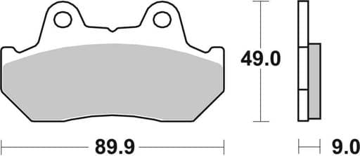 SBS Dual Carbon Classic Road Race Brake Pads - 572DCC