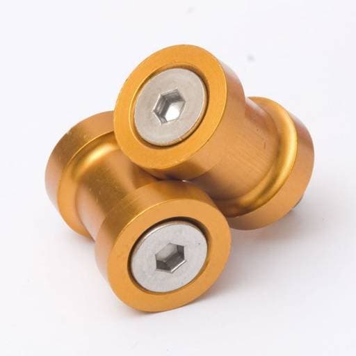 R&G Gold M8 Paddock Stand Bobbins