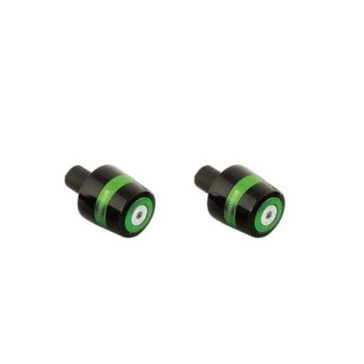 Accossato TK002 Aluminium 12-20mm Green Handlebar Ends