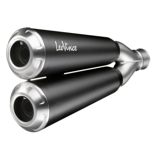 LeoVince GP Duals Suzuki SV650 16-22 / SV650X 18-20  Stainless Black Carbon Slip On Exhaust