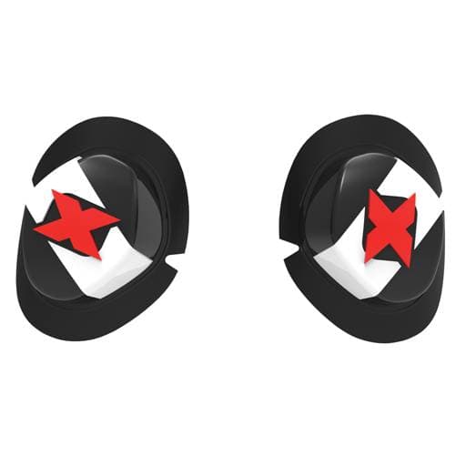 Oxford White/Black Knee Sliders