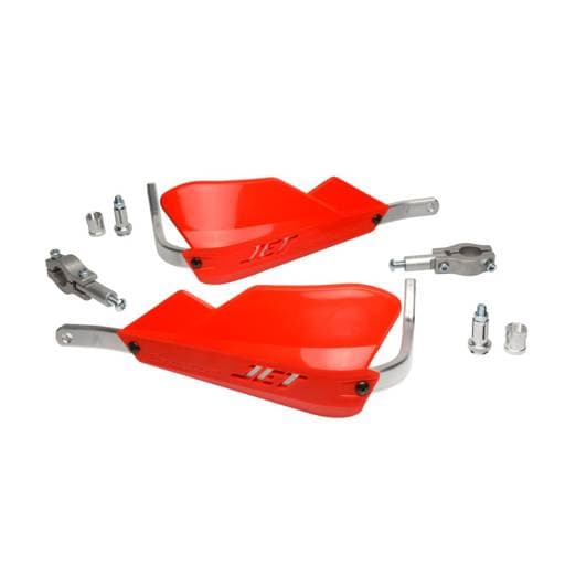 Barkbusters Jet Two Point Mount Straight 22mm Red Handguards
