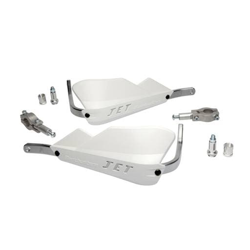 Barkbusters Jet Two Point Mount Straight 22mm White Handguards