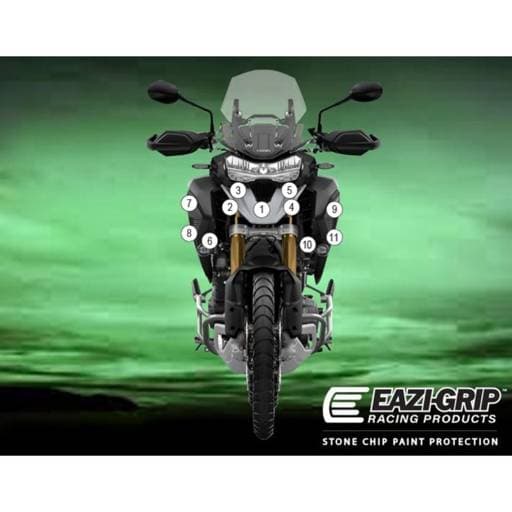 Eazi-Guard Triumph Tiger 1200 GT Rally Pro Gloss Paint Protection Film