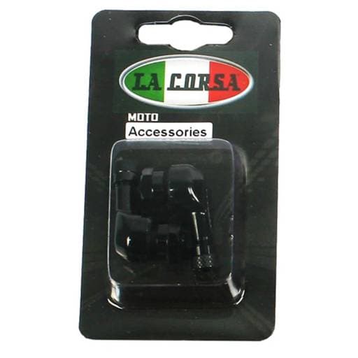 La Corsa 11.3mm Black Tubeless Valve Stem (Pair)