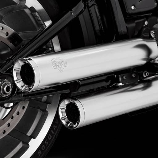 Vance & Hines Eliminator 300 Softail 18-22 Chrome Slip-On Exhaust
