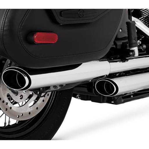 Vance & Hines Twin Slash 3" Softail 18-22 Chrome Slip-On Exhaust