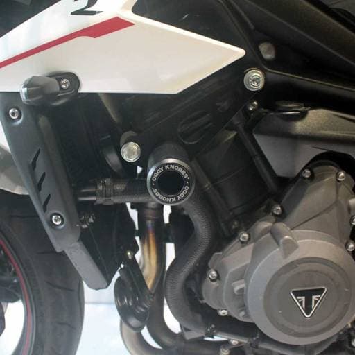 Oggy Knobbs Triumph Street Triple 765 17-24 Black Frame Slider Kit