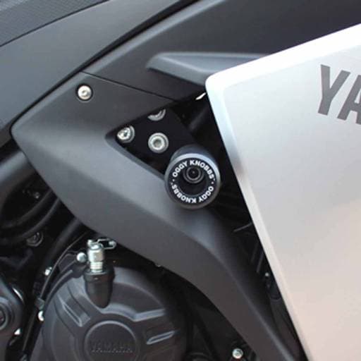 Oggy Knobbs Yamaha R3 15-18 Black Frame Slider Kit