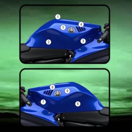 Eazi-Guard Yamaha YZF-R7 Gloss Tank Protection Film