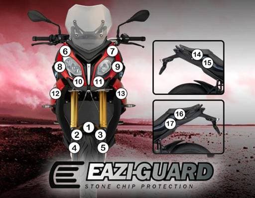Eazi-Guard BMW S1000XR 2015 - 2018 Gloss Paint Protection Film
