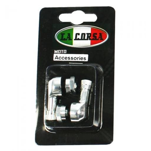 La Corsa 11.3mm Silver Tubeless Valve Stem (Pair)
