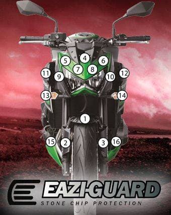 Eazi-Guard Kawasaki Z800 Gloss Paint Protection Film