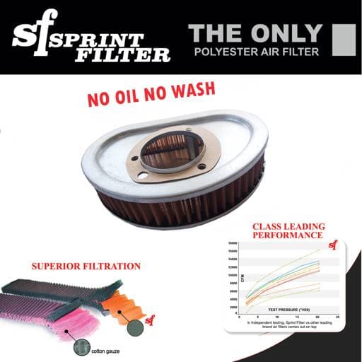 Sprint Filter P08 Harley Davidson FXD FLD Dyna Glide Low Rider Air Filter