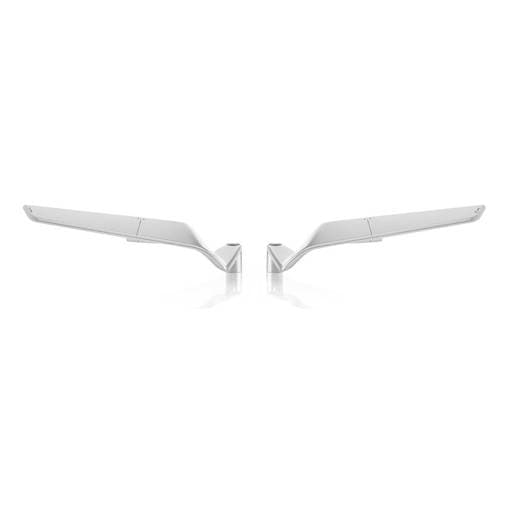 Rizoma Stealth Silver Mirror - Pair