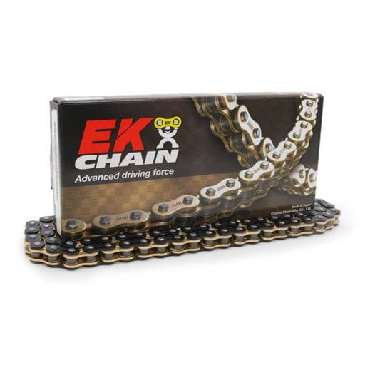 EK 520 Heavy Duty Motocross Black with Gold Inner Plate 120L Chain