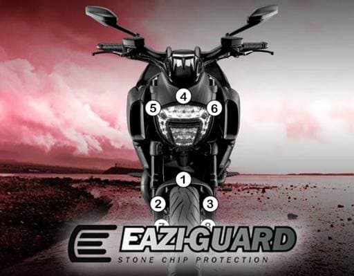 Eazi-Guard Ducati Diavel 2011 - 2018 Gloss Paint Protection Film