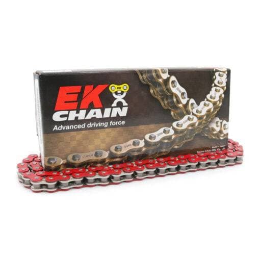 EK 520 QX-Ring Metallic Red 120L Chain
