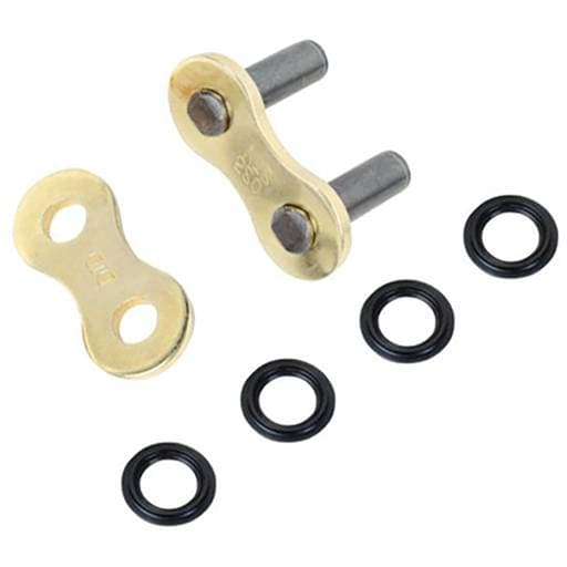 EK 525 NX-Ring Super Heavy Duty Black with Gold Pin Rivet Link